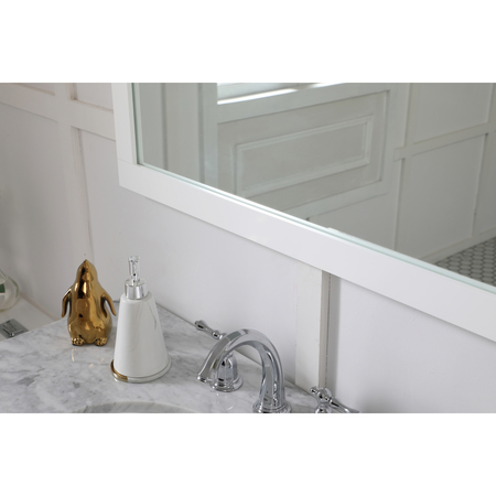 Elegant Decor Aqua Rectangle Vanity Mirror 24 Inch In White VM22436WH